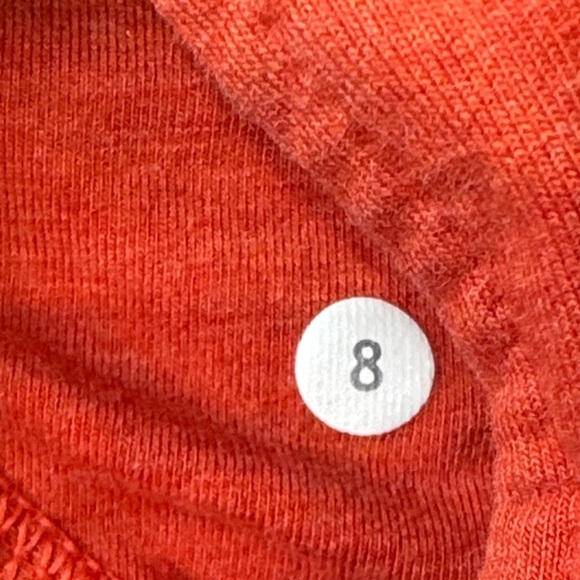 Rare Lululemon Orange Hooded Sweatshirt with Satin Trim - Picture 3 of 12